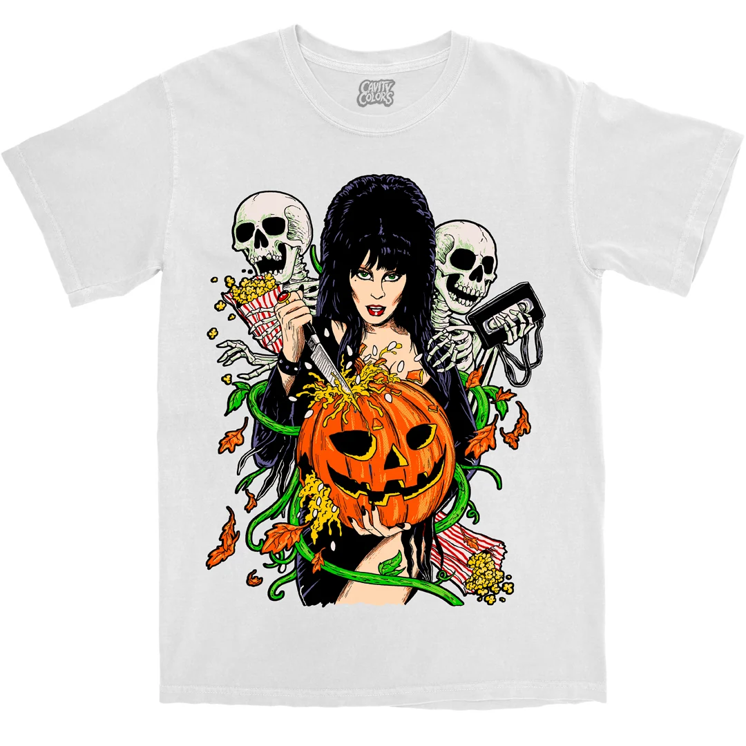 ELVIRA: CREEPY CARVER - T-SHIRT (COMFORT COLORS)