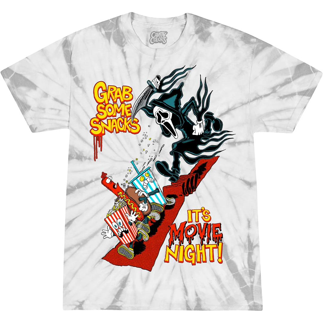 GHOST FACE: AT THE MOVIES - TIE-DYE T-SHIRT